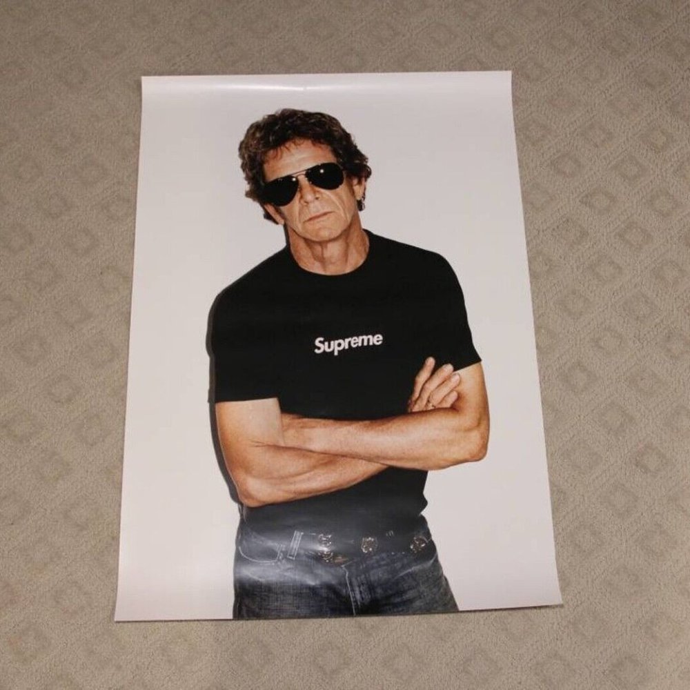 Supreme Lou Reed Poster Portrait (Brand New, Authentic)
